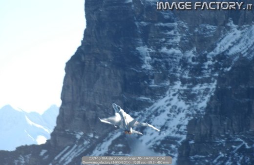 2003-10-10 Axalp Shooting Range 085 - FA-18C Hornet